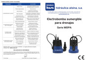 Bombas Hasa MOPA Serie Manual De Instrucciones
