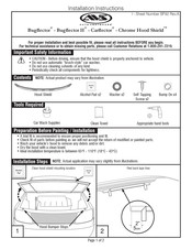 AVS Chrome Hood Shield Instrucciones De Instalación