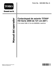 Toro TITAN HD 2000 Serie Manual Del Operador