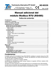 Technische Alternative Modbus RTU 485 Manual Del Usuario