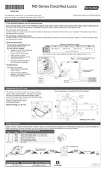 Schlage ND Serie Instrucciones Y Especificaciones Sobre El Cableado