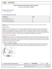 Chevrolet Performance 84347359 Instrucciones De Instalación