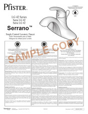 Pfister Serrano LG 42 Serie Manual De Instrucciones