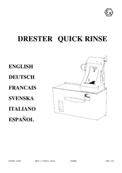 DRESTER QUICK RINSE Manual Del Usuario