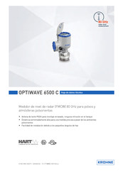 KROHNE OPTIWAVE 1010 Hoja De Datos Técnica