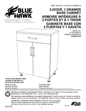 Blue Hawk BHBDD27GB Manual De Instrucciones