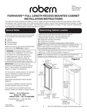 Robern FAIRHAVEN Instrucciones De Instalación