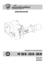 Lamborghini Caloreclima PG 300/M Manual Para La Instalación Y El Mantenimiento