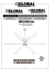 Global Industrial HVLS BLDC 293046 Instrucciones De Ensamblaje