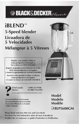 Black and Decker Home iBLEND BLP5600GM Manual Del Usuario