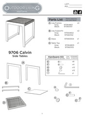 Real Flame OUTDOOR LIVING 9706 Calvin Manual Del Usario