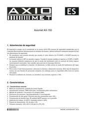 Axiomet AX-150 Manual Del Usario