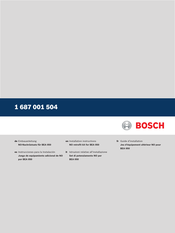 Bosch 1 687 001 504 Instrucciones Para La Instalación