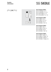 SSS Siedle plug+play CVF 850-12 Manual Del Usario