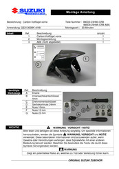 Suzuki 990D0-23H90-CRB Instrucciones De Montaje