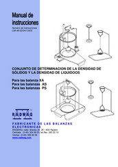 Radwag XA Manual De Instrucciones