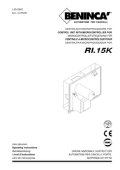 Beninca RI.15K Libro De Instrucciones