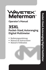 Wavetek Meterman 35XL Manual De Instrucciones