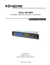 Solidyne Orión 462 MKII Manual De Operación