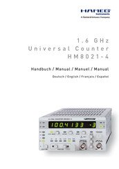 Hameg Instruments HM8021-4 Manual