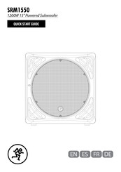 Mackie SRM1550 Guia De Inicio Rapido