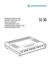 Sennheiser SI 30 Instrucciones Para El Uso