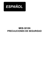 JUKI MEB-3810N Precauciones De Seguridad