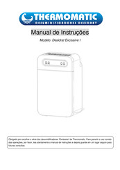 Thermomatic Desidrat Exclusive I Manual De Instrucciones