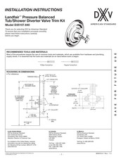 American Standard DXV Landfair D35107.640 Instrucciones De Instalación