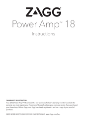 Zagg Power Amp 18 Manual De Instrucciones