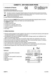 Velleman CAMSET14 Guia De Inicio Rapido