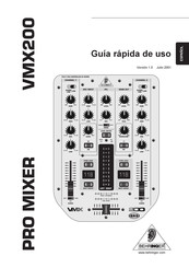 Behringer PRO MIXER VMX200 Guía Rápida De Uso