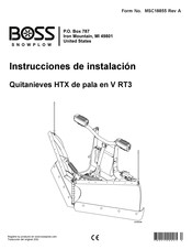 Boss Snowplow HTX Instrucciones De Instalación