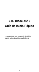 ZTE A610 Guia De Inicio Rapido