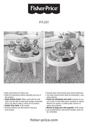 Fisher-Price FFJO1 Manual De Usuario