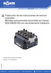 Rohm KZS-HG Traducción De Las Instrucciones De Servicio Originales