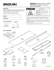 STACK-ON GCB-5300RTA Manual De Instrucciones