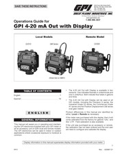 GPI GX500 Guía De Operación