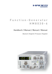 Hameg Instruments HM8030-6 Manual De Instrucciones