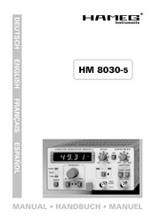 Hameg Instruments HM 8030-5 Manual De Instrucciones