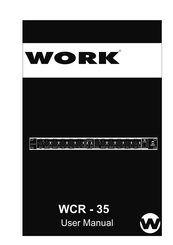 Work WCR 35 Manual De Usuario