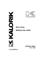 Kalorik MS 18676 Manual De Instrucciones