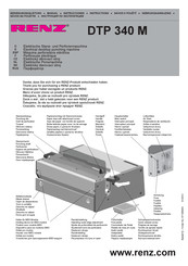 Renz DTP 340 M Instrucciones