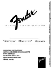 Fender Vibrolux Instrucciones De Funcionamiento