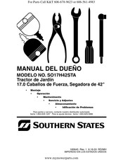 Southern States SO17H42STA Montaje Y Operación Y Mantenimiento Y Servicio Y Ajustes Y Almacenamiento Y Idificación De Problemas