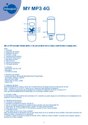 Imaginarium ItsImagical MY MP3 4G Manual Del Usuario