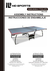 MD SPORTS TTT215 077E Instrucciones De Ensamblaje