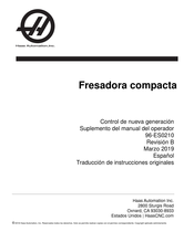 Haas Automation CM-1 Traducción De Instrucciones Originales