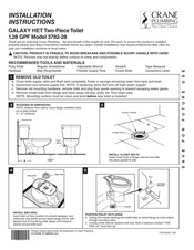 Crane Plumbing 3782-28 Guia De Inicio Rapido