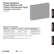 Lutron PHPM-WBX-120-WH Instrucciones De Instalación